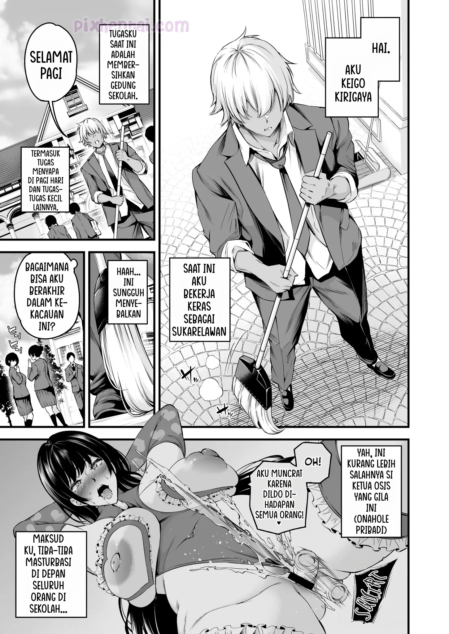 Komik hentai xxx manga sex bokep The sow principal of Shiramine Academy prologue 2